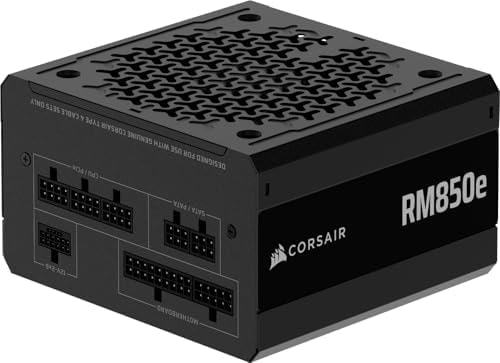CORSAIR RM850e (2025) ATX 3.1 PCIe 5.1 Ready 850W Power Supply – Black