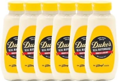 Duke’s Real Mayonnaise Squeeze Bottle – Original Smooth & Creamy Taste, 11.5 Ounce (Pack of 6)