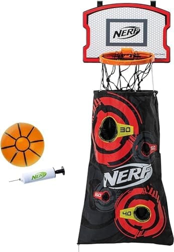 NERF 3-in-1 Laundry Layup Basketball Hoop Hamper - Over-Door