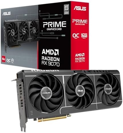 ASUS Prime Radeon RX 9070 EVO 16GB GDDR6 OC Edition Gaming Graphics Card