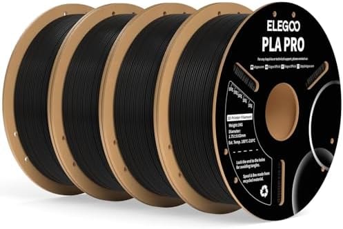ELEGOO PLA 3D Printer Filament 1.75mm Black PRO 4KG