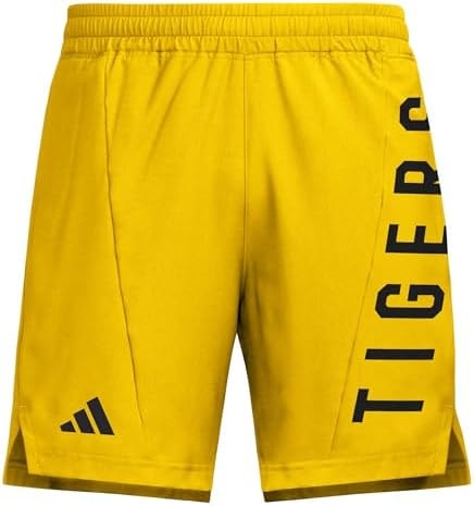 adidas Men's D4T Woven Grambling State Universtiy Shorts, Team Collegiate Gold/Black/Grambling State Universtiy, 3X-Large/9" Inseam