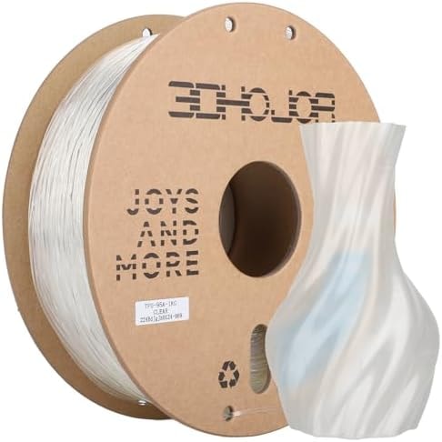 3DHoJor TPU95A Filament 3D Printer Filament 1KG Clear