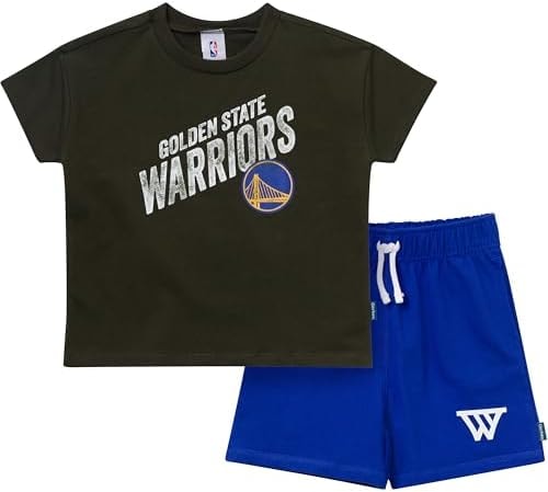 Gerber Toddler Boys' NBA Team & Shorts Set, Golden State Warriors, 4T
