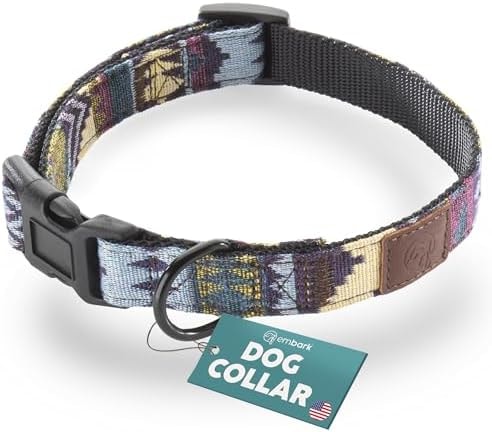Embark Urban Medium Dog Collar – Stylish, Durable Nylon, Adjustable & Comfortable, Strong Buckle