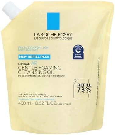 La Roche-Posay Lipikar AP+ Gentle Foaming Cleansing Oil, Refill, 13.52oz