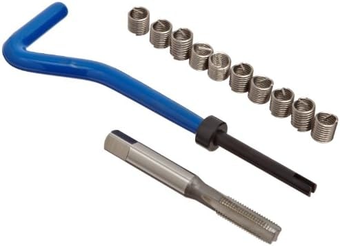E-Z Lok EK30815 Helical Threaded Insert Kit, 304 Stainless Steel, 1/4"-28 Thread Size, 0.375" Installed Length (Pack of 10)
