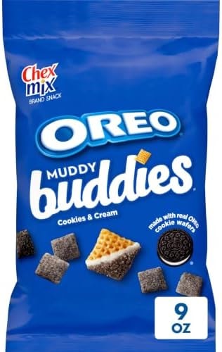 Chex Mix Muddy Buddies OREO Cookies & Cream Snack Mix, 9 oz