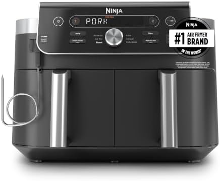 Ninja DualZone Air Fryer, 10 Qt Smart, 6-in-1, Grey, DZ950