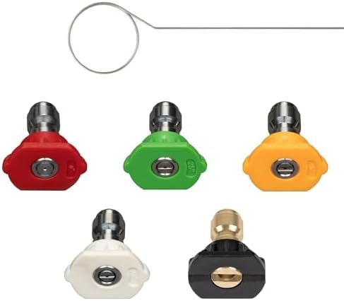 Westinghouse 5-Piece Quick Connect Pressure Washer Nozzle Kit, 1/4" Universal Fit for All Westinghouse Gas & Electric Pressure Washers
