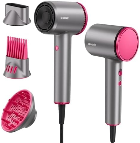BABONIR Hair Dryer, 110,000 RPM High-Speed Brushless Motor for Fast Drying