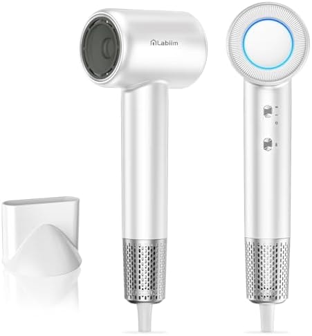 Labiim Hair Dryer,High-Speed Ionic Blow Dryer 110,000 RPM Motor,Cyber White