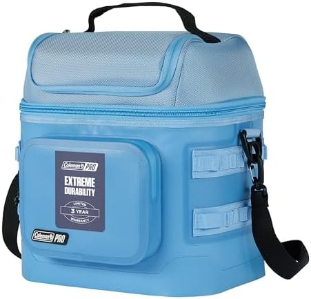 Coleman Pro 24-Can Soft Cooler, Insulated, 35 Hours Cold, Padded Strap
