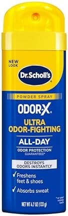 Dr. Scholl's Odor-X Foot Powder Spray, Shoe Deodorizer, 4.7 oz