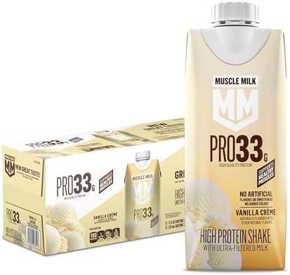Muscle Milk Pro Liquid High Protein Shake, Vanilla Creme, 11 Fl Oz (Pack of 12)