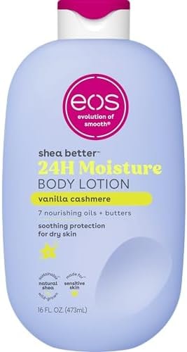 eos Shea Better Body Lotion- Vanilla Cashmere, 24-Hour Moisture, 16 fl oz