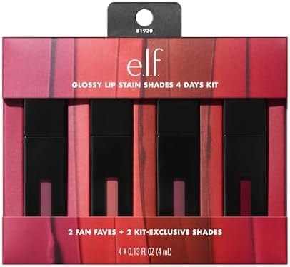 e.l.f. Glossy Lip Stain Shades 4 Days Kit