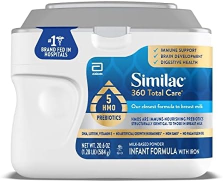 Similac 360 Total Care Baby Formula Powder, Exclusive 5 Prebiotic Blend