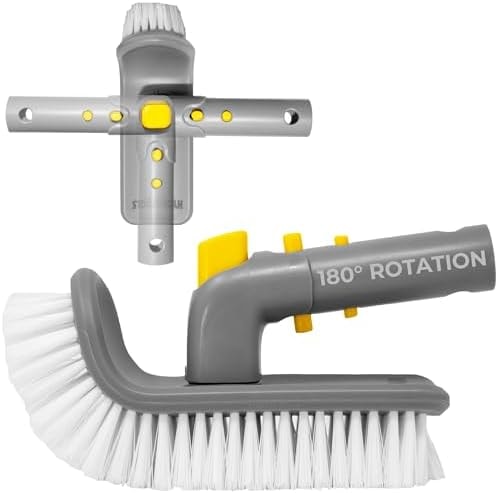 SWIMLINE | Pool Brush for Walls, Floors, and Steps | 180-Degree Swivel