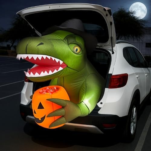 Minetom 3.44 FT Trunk or Treat Car Decorations Kit with 4 LEDs for Car