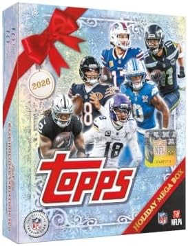 2026 Topps NFL Holiday Football - Factory Sealed - Mega Box