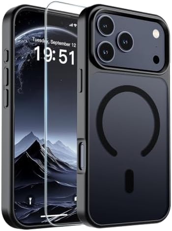SUPFINE Magnetic for iPhone 18 Pro Case/17 Pro Case Black