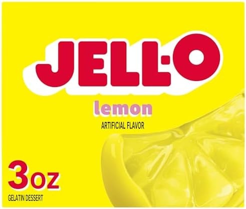 Jell-O Lemon Gelatin Dessert Mix, 3 oz Box