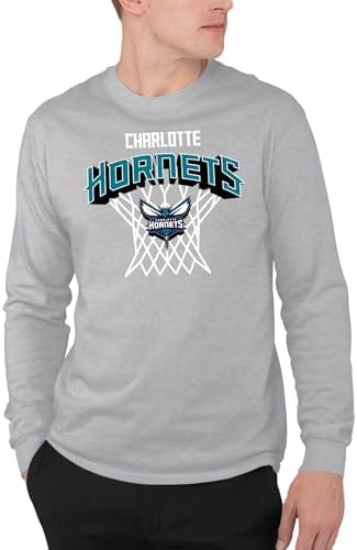 Junk Food NBA - Charlotte Hornets Nothing But Net Adult LS T-Shirt