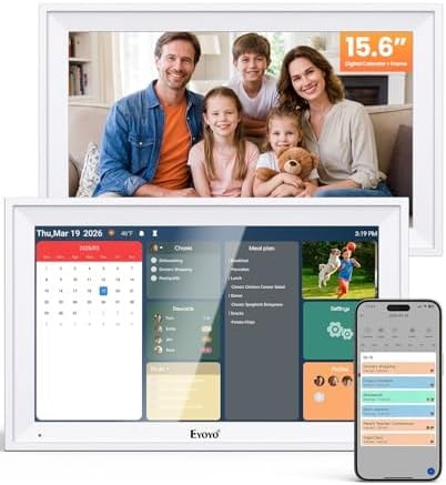 15.6" Digital Calendar Wall Planner - Eyoyo Smart Family Command Center