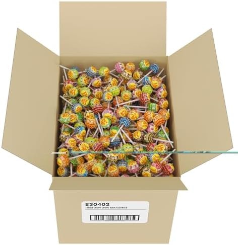 Chupa Chups Classic Bulk Lollipop Assortment, 7 Flavors, Individually Wrapped Candy for Kids (1000 Suckers)