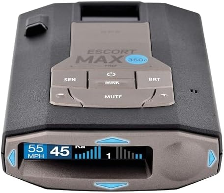 Escort MAX 360c Laser Radar Detector - WiFi and Bluetooth Enabled, 360° Protection, Extreme Long Range, Voice Alerts, Apple CarPlay and Android Auto Compatible, Black