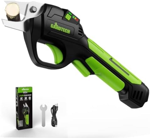 GARDTECH Electric Pruning Shears Cordless, 1.5lbs Lightweight Battery Powered Pruning Shears for Gardening,Rechargeable Electric Pruner, 0.6in Garden Pruners Handheld for Rose and Shrub Trimming