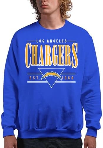 Junk Food NFL - Los Angeles Chargers Established Retro Adult Crewneck