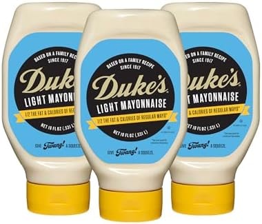 Duke’s Light Mayonnaise Squeeze Bottle, 18 Ounce (Pack of 3)
