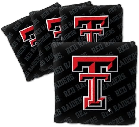 YouTheFan NCAA Texas Tech Red Raiders Set of 4 Cornhole Bags