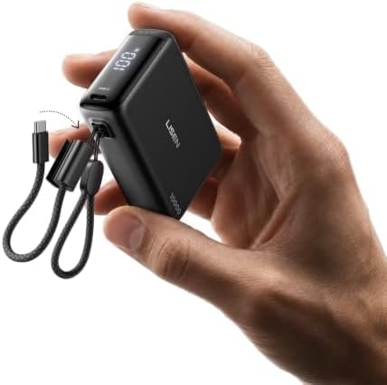 LISEN Small Portable Charger, 45W 10,000mAh Mini Power Bank Fast Charging