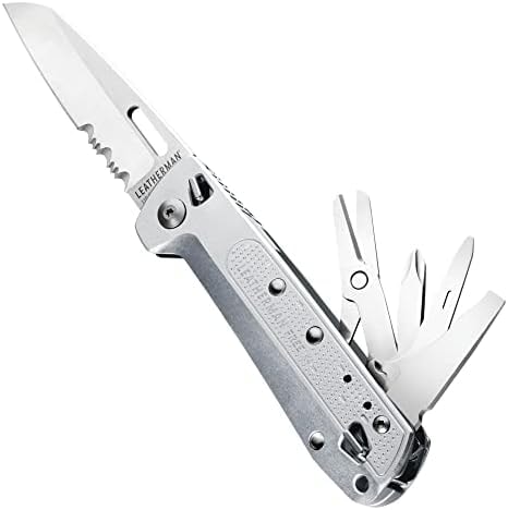 LEATHERMAN FREE K4X EDC Multi-Tool, Magnetic Locking, Silver