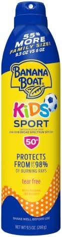 Banana Boat Sport Kids Sunscreen Spray SPF 50, Family Size, 9.5 oz