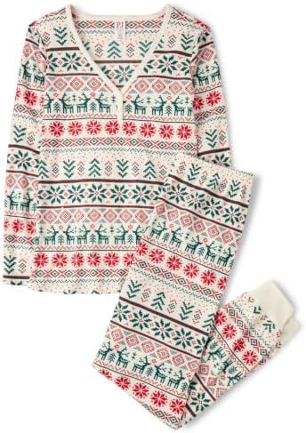 The Children's Place,Unisex Baby,Dad,Mom,and Kid,Holiday Matching Pajama Sets,Merryisle,XX-Large
