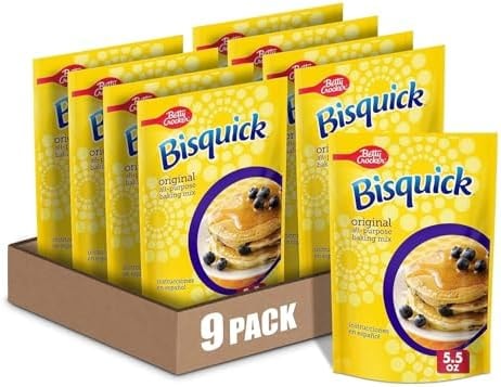 Betty Crocker Bisquick Original All-Purpose Baking Mix, 5.5 oz, 9 Pack
