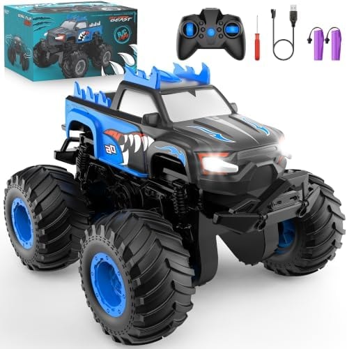 Remote Control Car, All Terrain Monster Truck Toys with Upright Driving