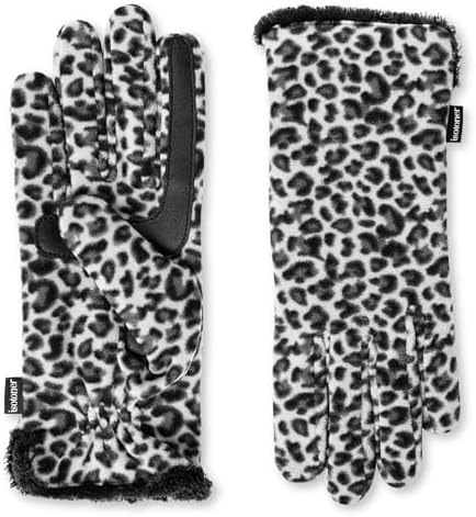 isotoner Women's Recycled Stretch Fleece Gloves with Microluxe and Smart Touch Technology