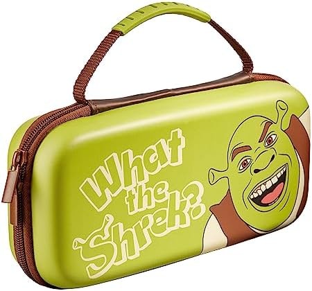 Numskull Shrek Hard Shell Travel Case for Nintendo Switch and OLED Model Console - Fits 10 Games and Switch Accessories