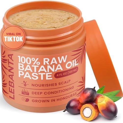 Lebanta Raw Batana Oil For Hair - 100% Pure Organic 4oz Scalp & Hair Mask