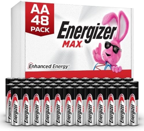Energizer MAX AA Batteries, Double A Alkaline Batteries (48 Pack)