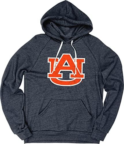 Auburn Tigers Tri-Blend Hoodie Vintage Icon Team Color, Medium
