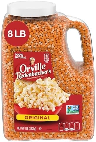 Orville Redenbacher's Gourmet Popcorn Kernels, Original Yellow, 4g Fiber Per Serving, 8 lb.