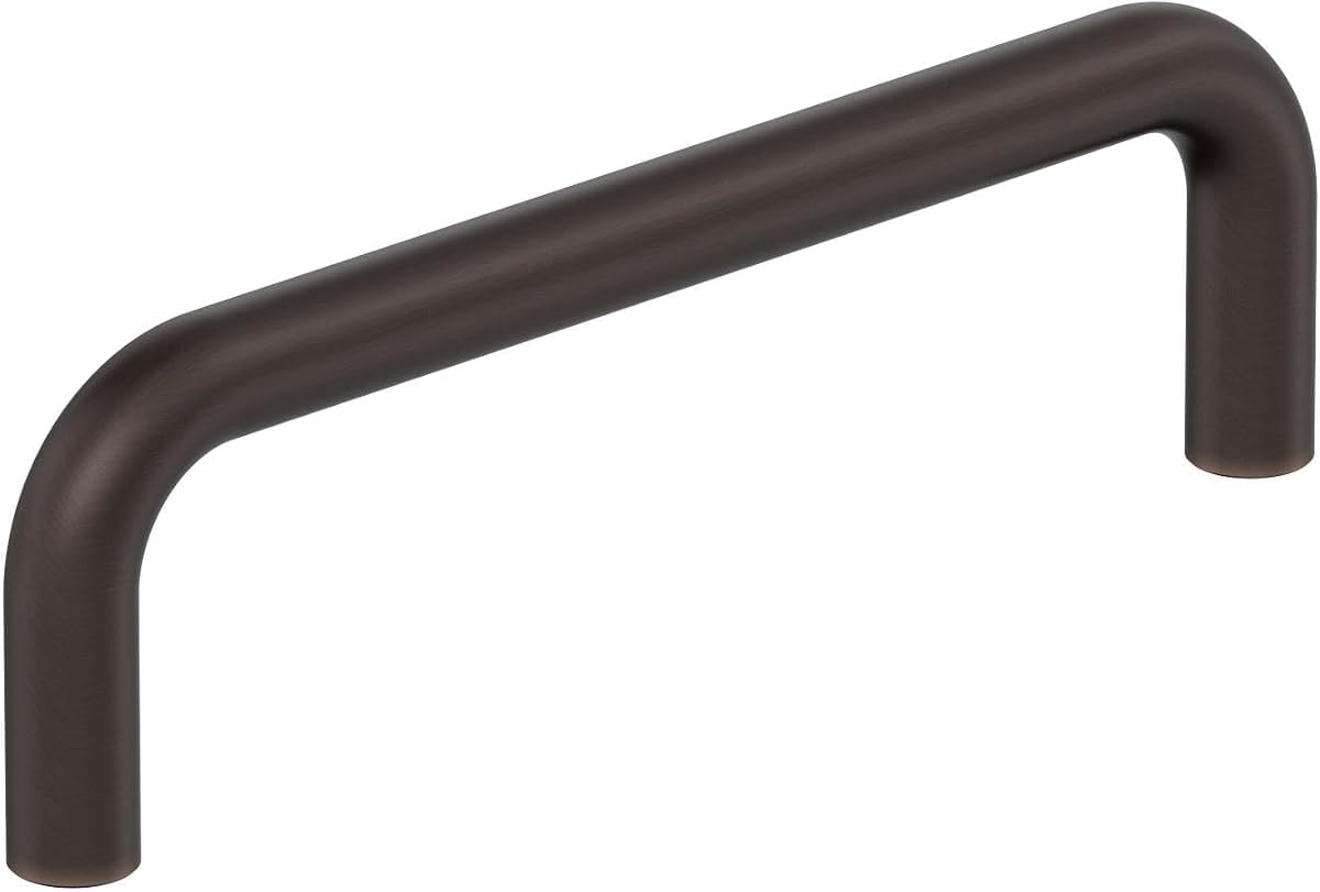 Amerock Wire Pulls 3-3/4 inch (96mm) Center-to-Center Oil-Rubbed Bronze Cabinet Pull - 10 Pack