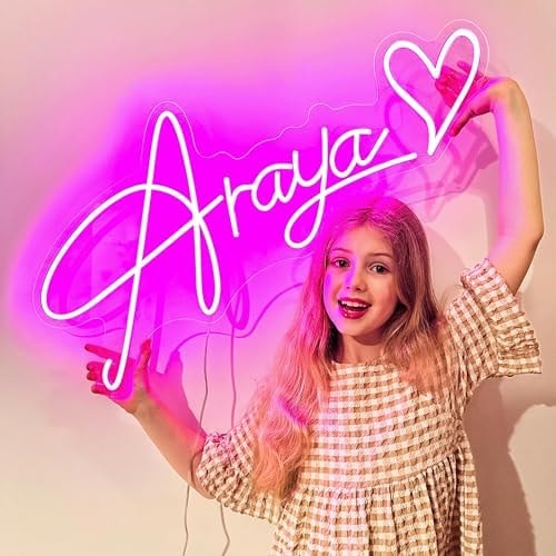 Custom Neon Signs,Personalized Neon Sign for Bedroom Wall Decor, Customizable Wedding and Birthday Party Decorations Gift