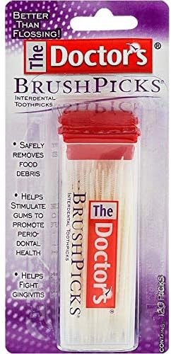 The Doctor's BrushPicks Interdental Toothpicks, 120 BrushPicks